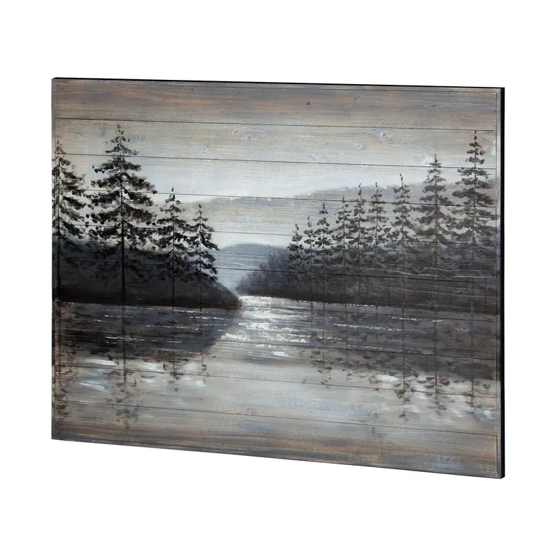 Sunset Narrows: Original Oil Painting On Wood Panel (48" X 36") 1