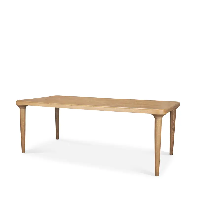 Suvan Light Brown Oak Rectangular Dining Table – 84" Length 1