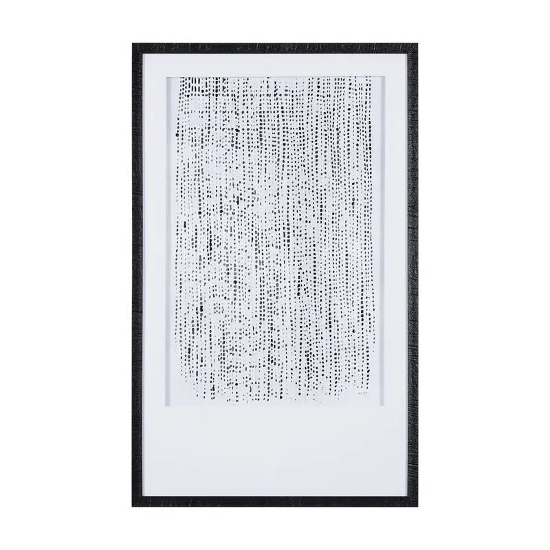 Tactile 'Dot Texture Ii' Wall Art By Mercana Studio – Hand-Embellished Framed Print Under Glass 1