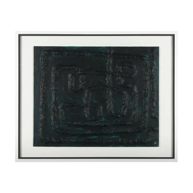 Tangled Ii – Handmade Original Framed Artwork By Studio M, Displayed Under Glass 1