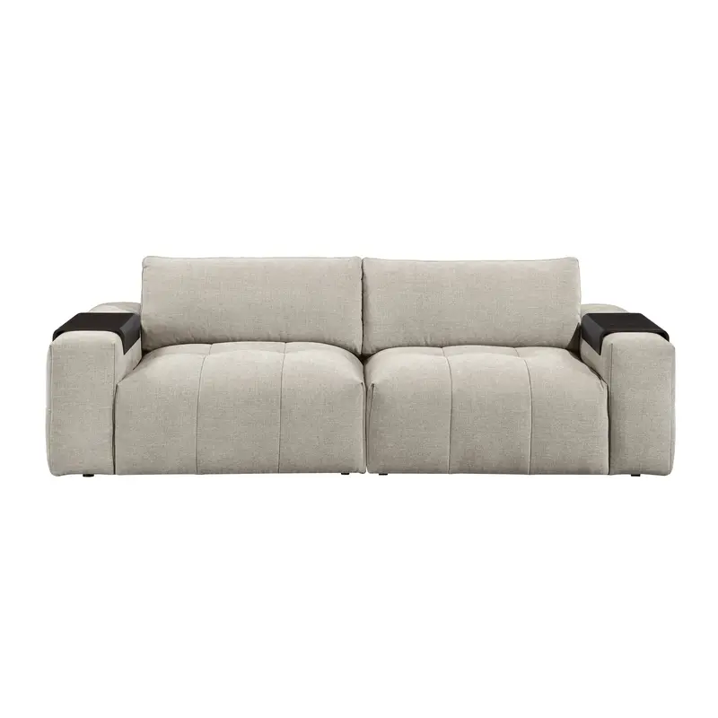 Taupe Modular Loveseat – Tidal Collection 1