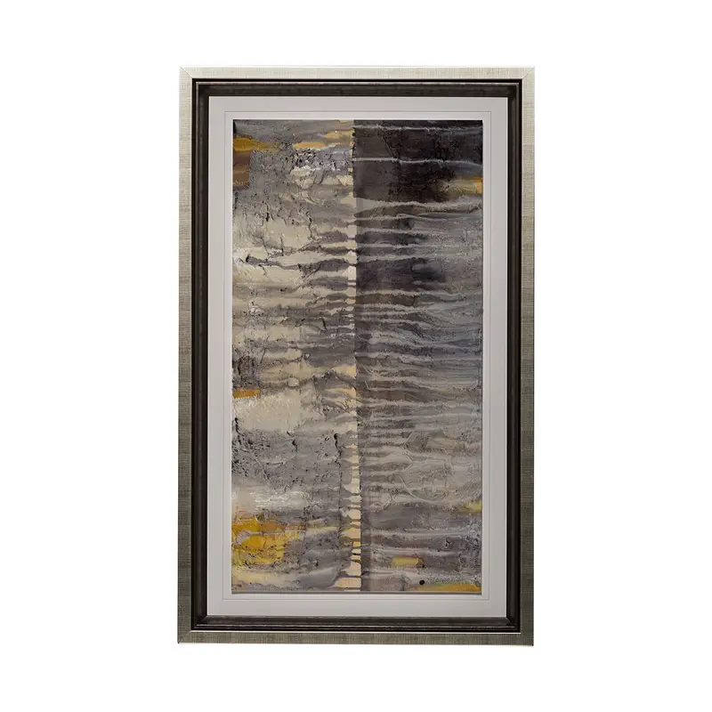 Tectonic Ii – Framed & Matted Textured Art Print Under Glass By Albena Hristova 1