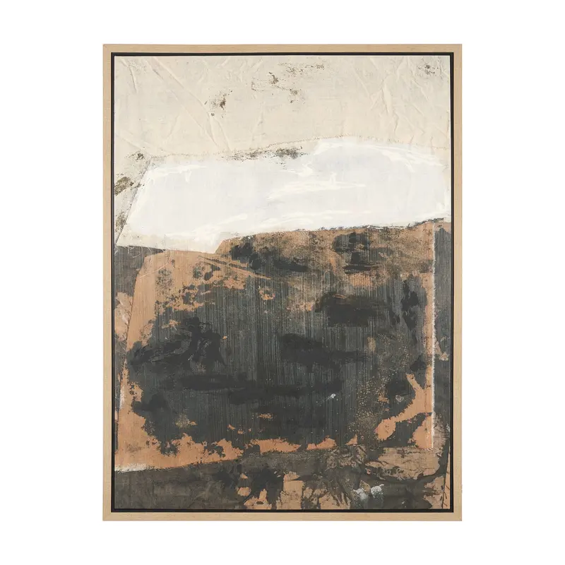 Textural Echo: Fragment – Hand-Embellished Textured Canvas Art By Kristine Hegre 1