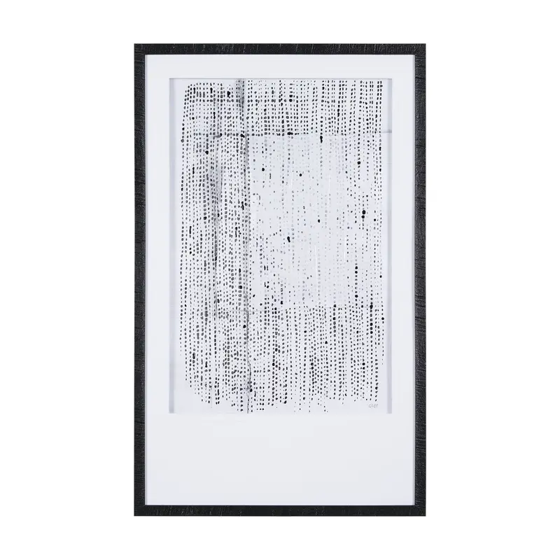 Textured 'Dot Texture I' Wall Art By Mercana Studio – Hand-Embellished Framed Print Under Glass 1