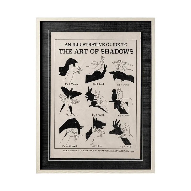 The Art Of Shadows X – Hand-Embellished Textured Framed Print By Mercana Studio 1