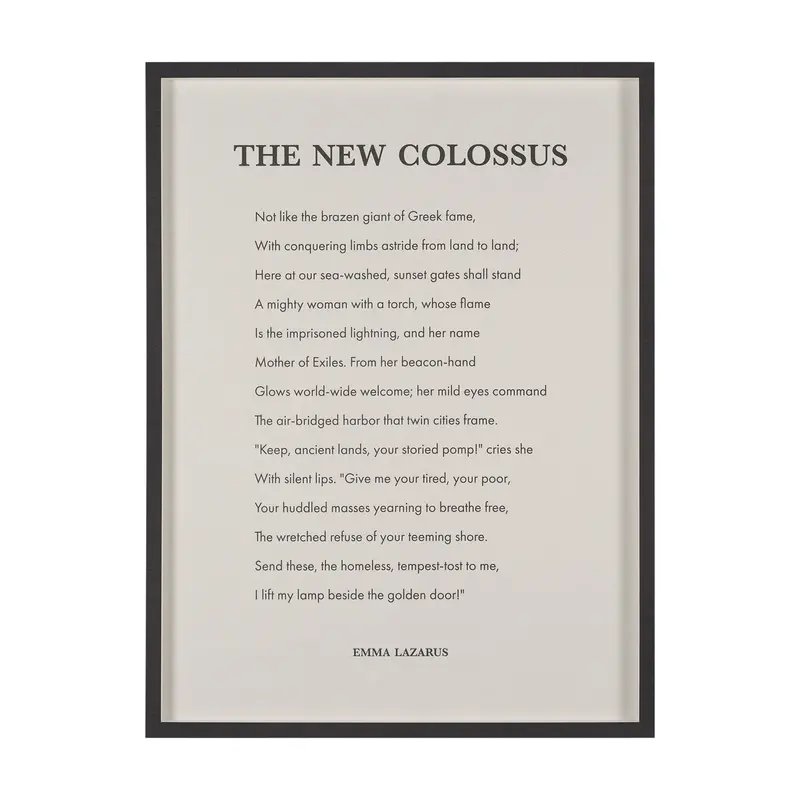 The New Colossus – Hand-Embellished Framed Print Under Glass By Mercana Studio 1