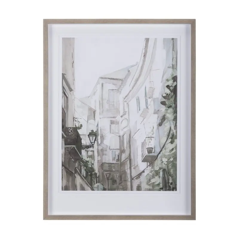 The Old Lodge Lane Ii – Framed Matted Art Print By Natalia 1