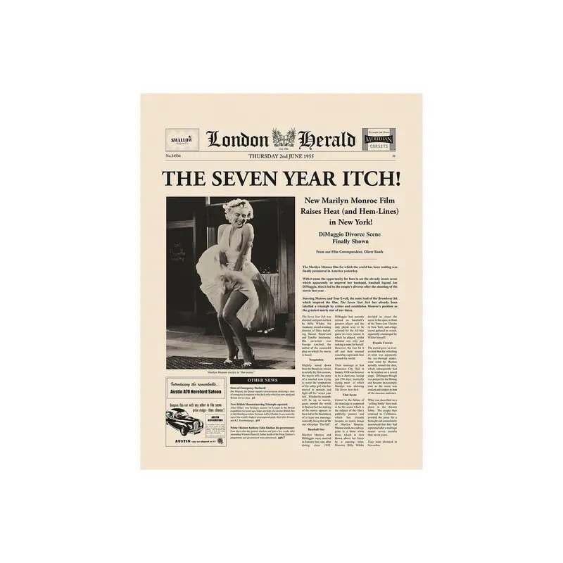 The Seven Year Itch – Textured Hand-Embellished Canvas Art (Alternate Edition) By Mercana Studio 1