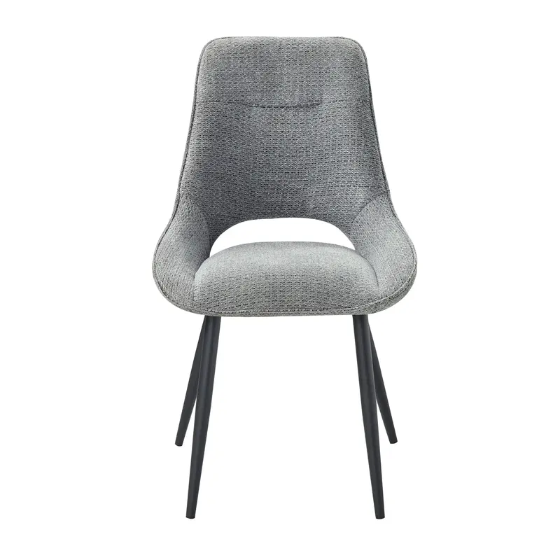 Thea Gray Fabric Side Chairs (Set Of 2) 1