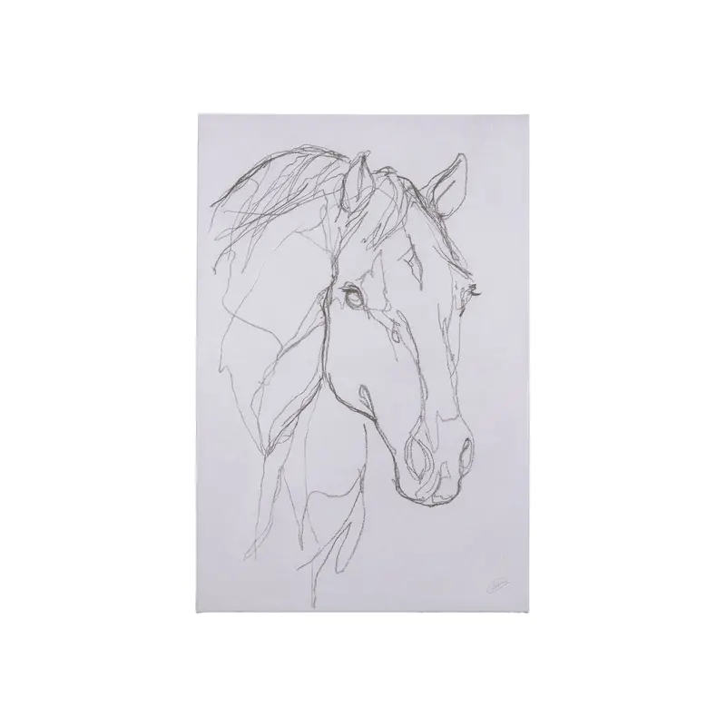 Thoroughbred Iii Textured Canvas Art – Mercana Studio Hand-Embellished Statement Piece 1