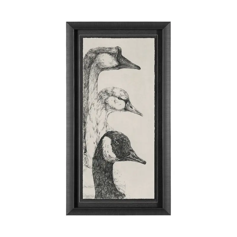 Three Is A Crowd Ii Art Print By Mercana Studio – Textured Hand-Embellished Framed Wall Decor With Glass Matting 1