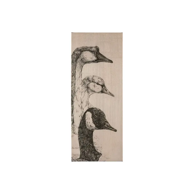 Three Is A Crowd Ii Canvas Art By Mercana Studio – Textured Hand-Embellished Wall Hanging 1