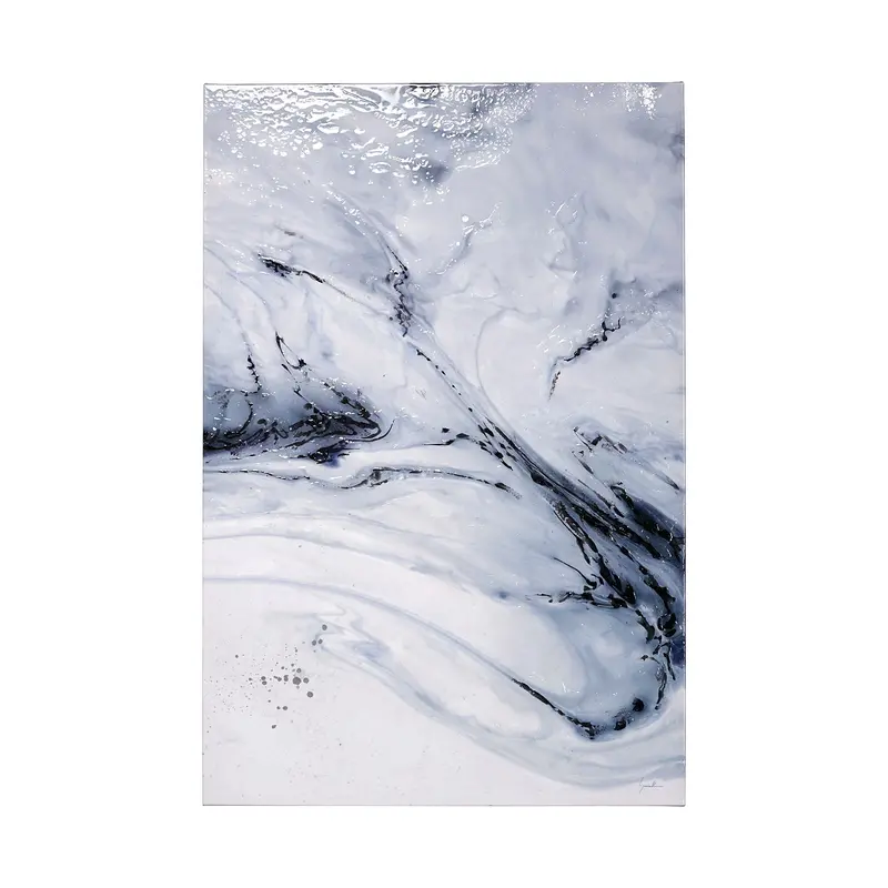 Thunderclouds I – Gabrielle Campbell Textured Hand-Embellished Canvas 1