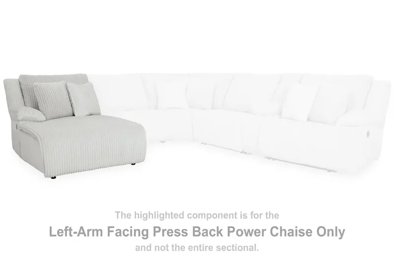 Top Tier Alloy Left-Arm Power Reclining Chaise Lounge 1