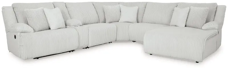Top Tier Alloy Raf Chaise Reclining Sectional (6-Piece) 1