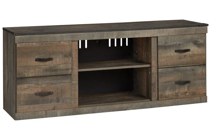 Trinell Brown 60-Inch Media Console For Tvs 1
