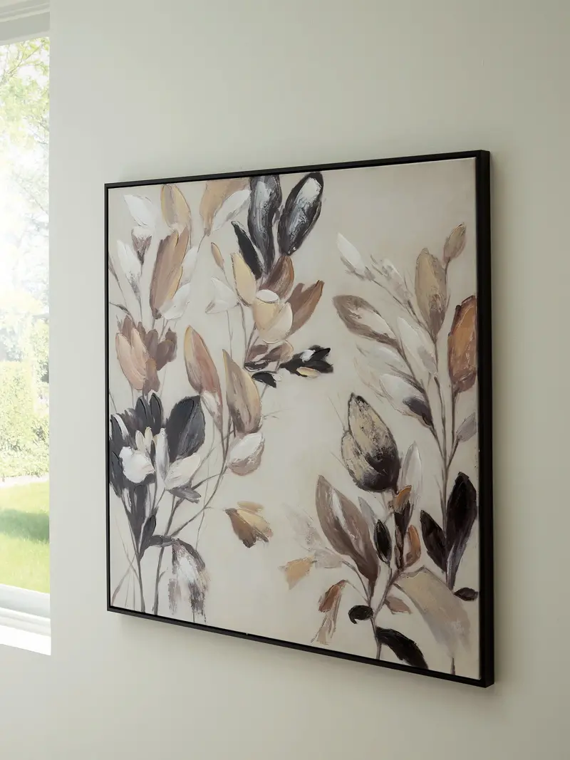 Trulow Abstract Wall Art In Tan, Brown, And Black 1