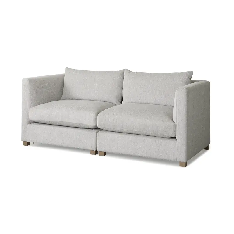 Valence Light Gray Modular Sofa Set – Two-Piece Configuration 1