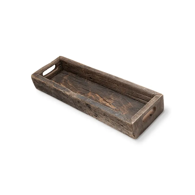 Vernon Small Reclaimed Wood Tray – 24" L X 7" W Rustic Serving Or Styling Tray 1