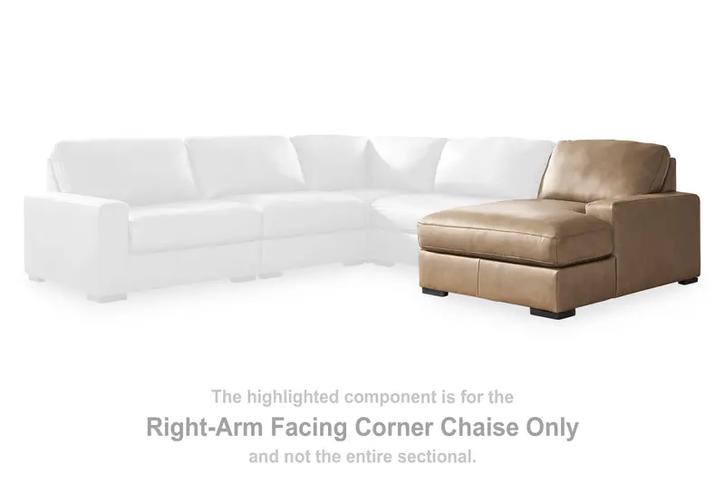 Veronella Sahara Right-Facing Corner Chaise In Neutral Tone 1