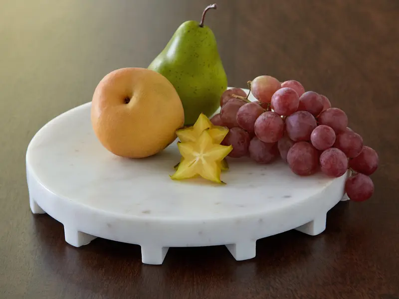 Wainmoore Minimalist White Serving Tray 1