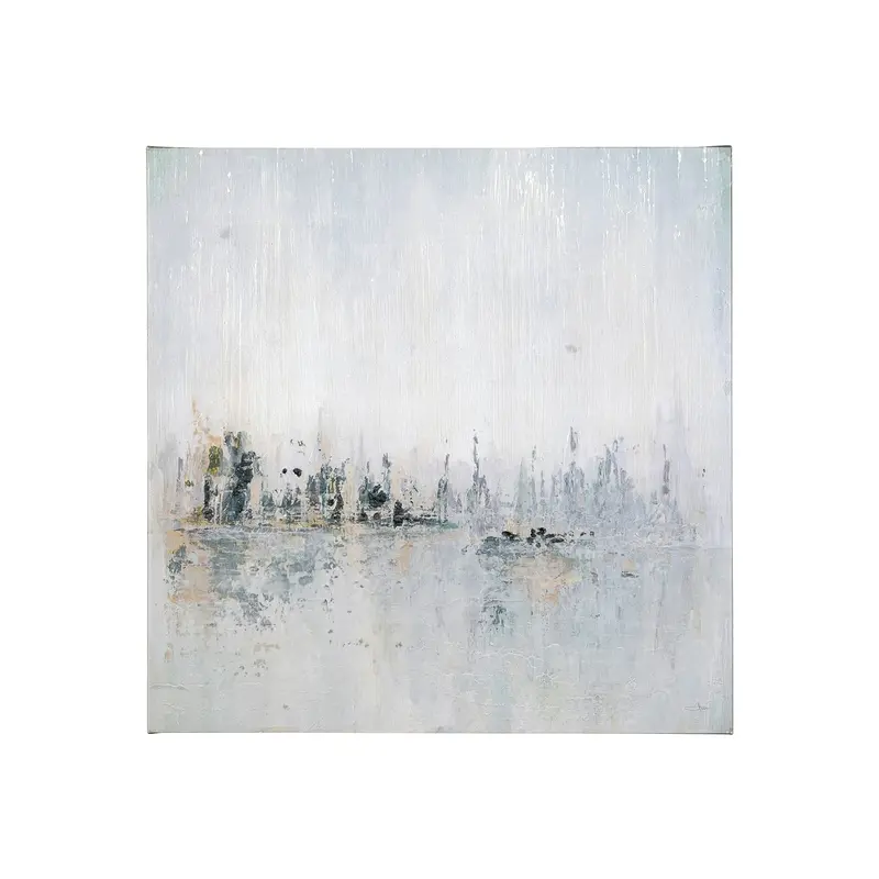 Waterfront Ii – Textured Hand-Embellished Canvas Artwork By Jonathan Klassen 1