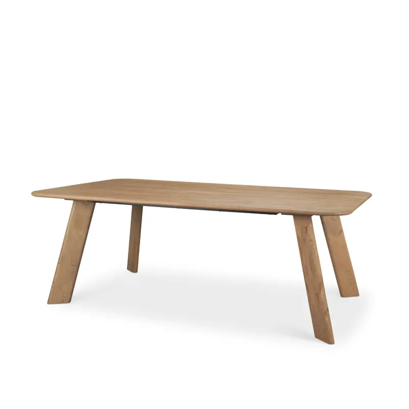 Welborn 84" Dining Table – Light Brown Solid Wood Rectangular Table 1