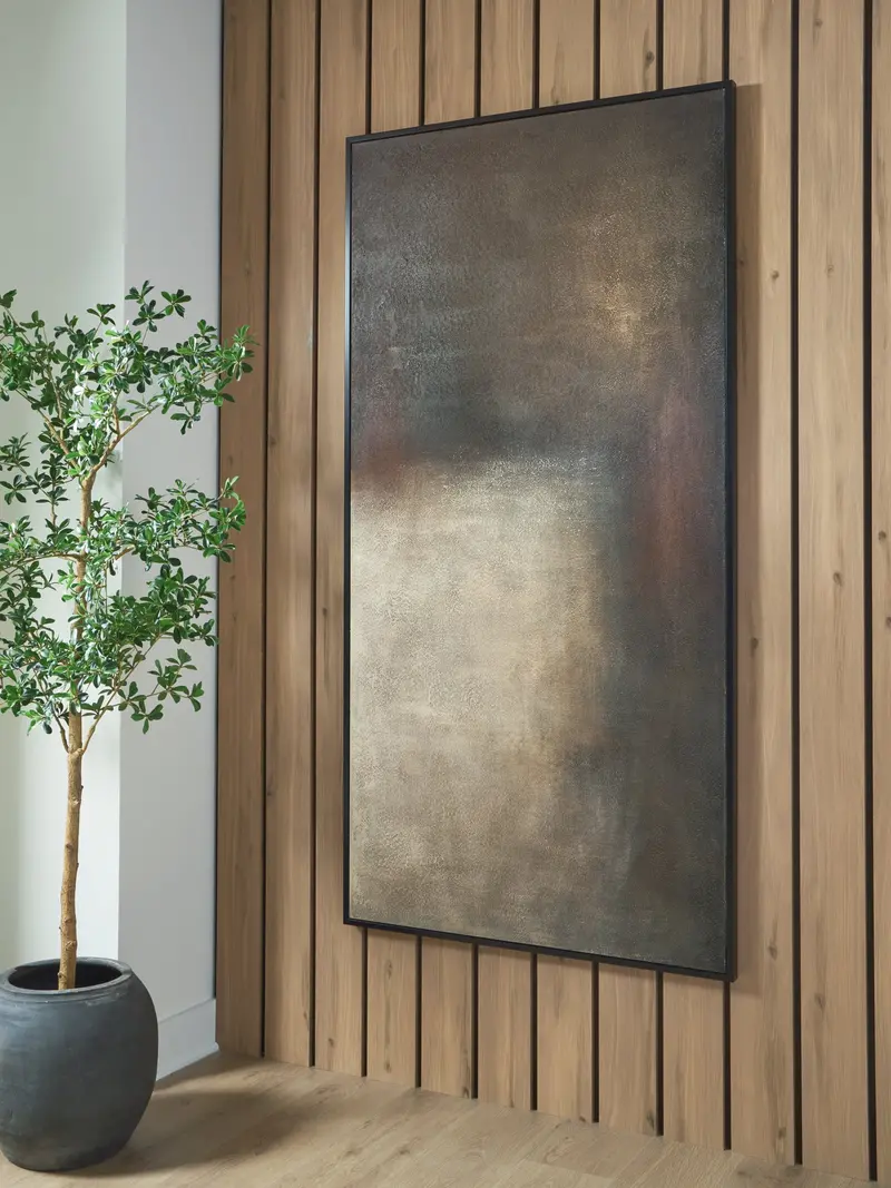 Wernmen Abstract Wall Art In Brown, Rust, And Cream Tones 1