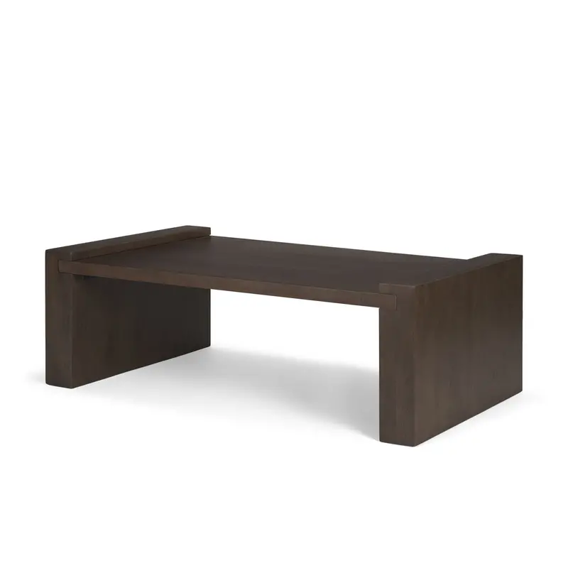 Wesson Dark Brown Rectangular Coffee Table 1
