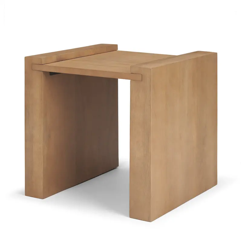 Wesson Light Brown Wooden Accent Table 1