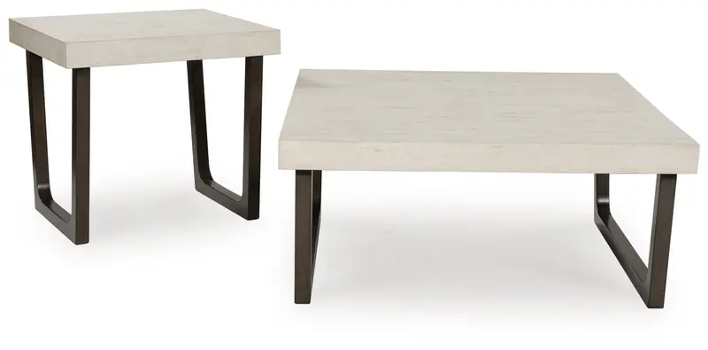 Westenfort Espresso And Gray Nested Accent Table Set (Two-Piece) 1