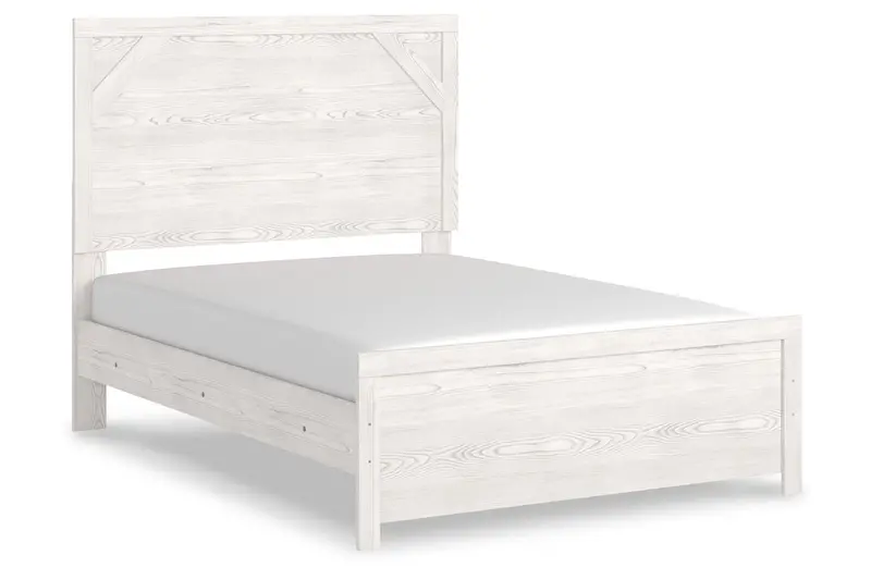White Full Panel Bed By Gerridan 1