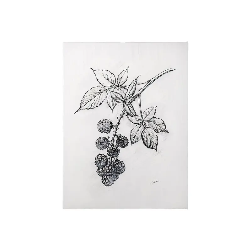 Wildberry Collection: Blackberry – Hand-Embellished Textured Canvas By Ariana 1