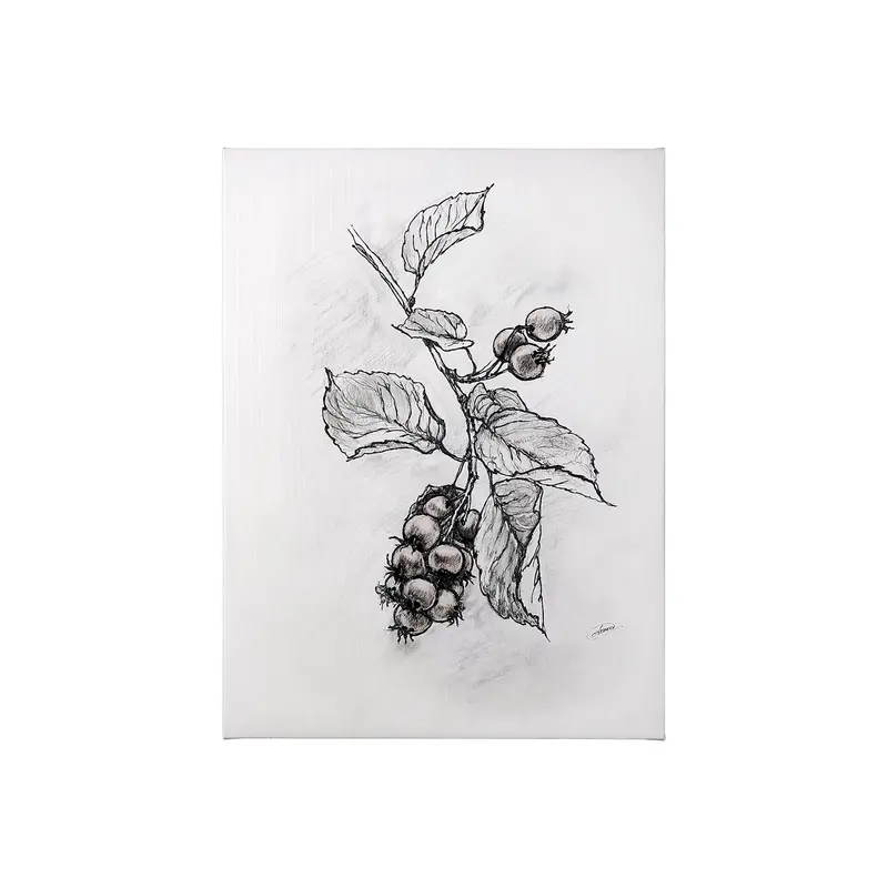 Wildberry Collection: Saskatoon Berry – Hand-Embellished Textured Canvas By Ariana 1