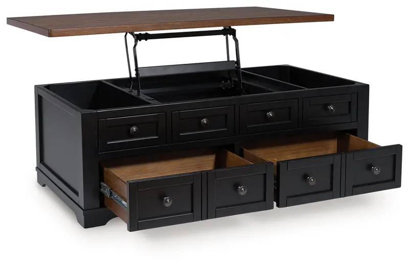 Wildenauer Sepia Lift-Top Coffee Table With Storage 1