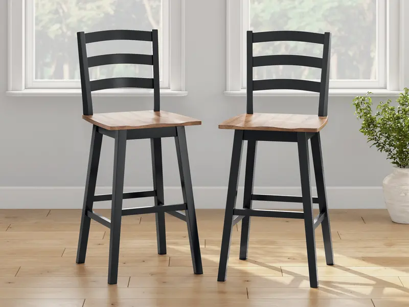 Wildenauer Two-Tone Bar Height Stools (Set Of 2) 1