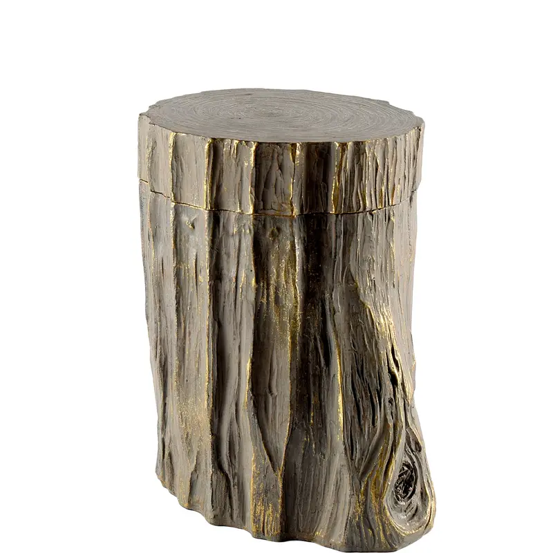 Willow I Brown Stump Storage Box – Compact 5" X 6" Natural-Inspired Organizer 1