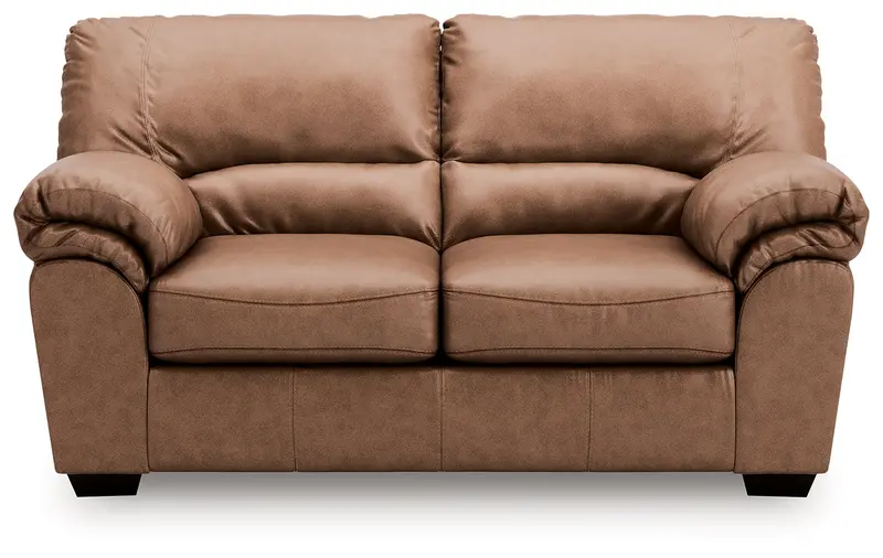 Willowbend Caramel Compact Loveseat – Cozy Two-Seat Sofa 1