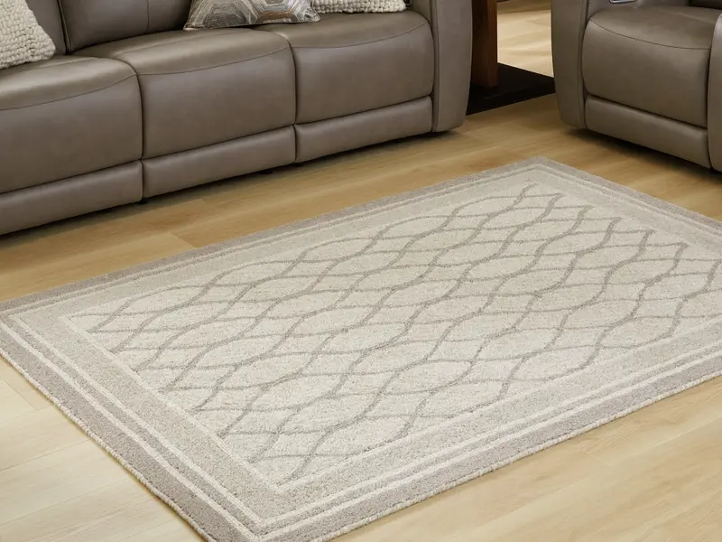 Wimney Textured Gray Medium Area Rug – Soft Loop Pile 1