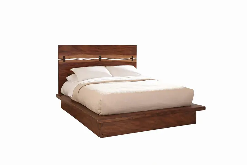 Winslow Smokey Walnut & Coffee Bean California King Bed 1