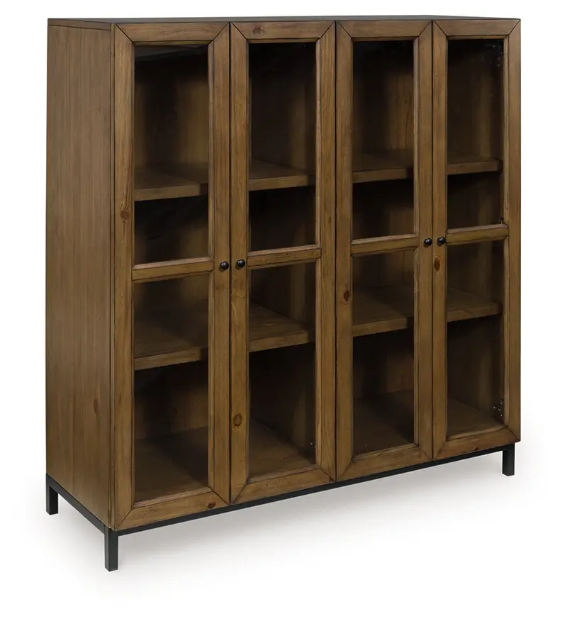 Wrenridge Gray-And-Brown Multi-Functional Accent Cabinet 1