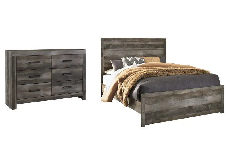 Wynnlow Gray Queen Panel Bed With Coordinating Dresser 1