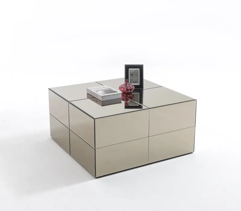 X2 Modern Glass Coffee Table 1