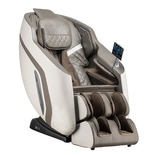 Zenara Massage Chair In Greige & Beige 1