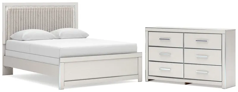 Zuraleus White Queen Panel Bed With Matching Dresser 1