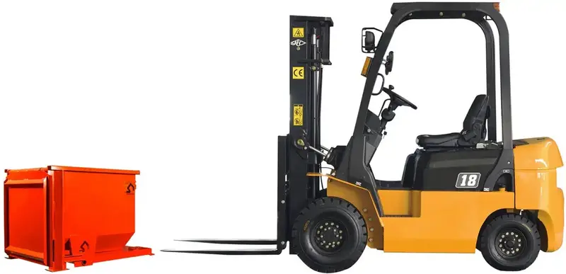 050 Self-Dumping Forklift Hopper – 1/2-Cubic Yard Capacity, Hydraulic Or Manual Dump 1