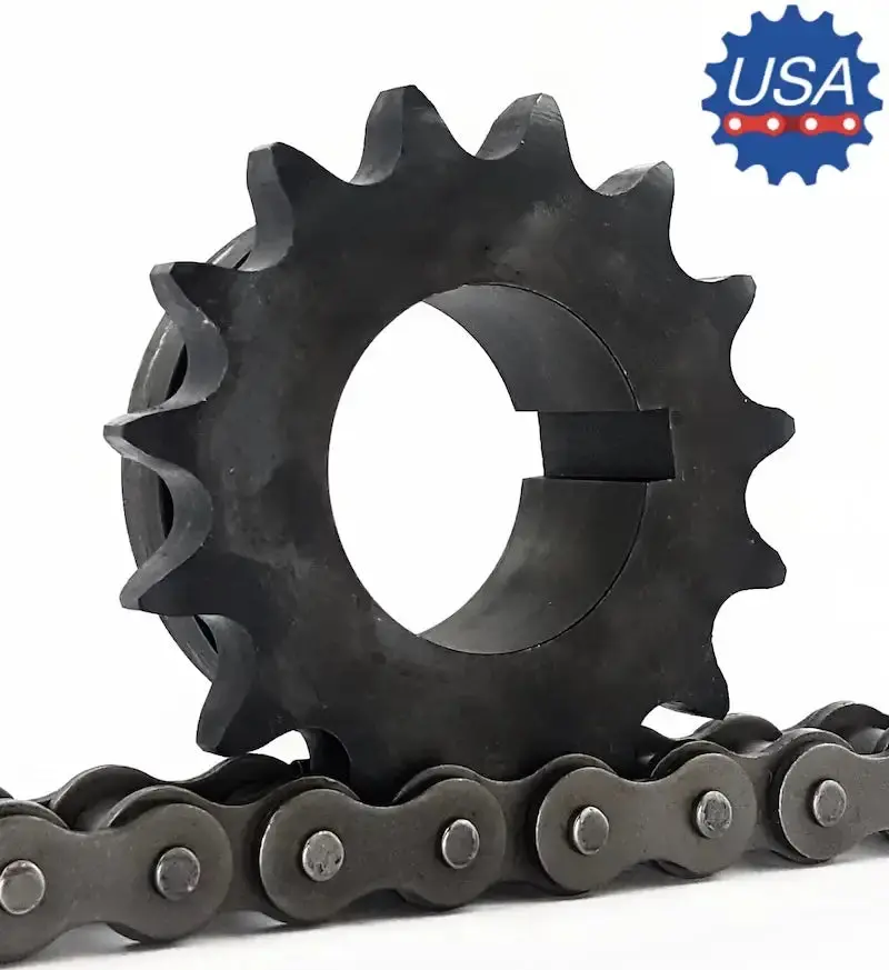 120Q18 Taper-Bushed Sprocket — Ansi Standard 1