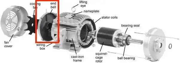 De Endbell Replacement For Nt2-18-56Cb Motor Assembly 1