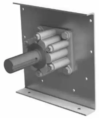 Hammond 2-7/16 Inch Trough End Roller Bearing With Drive Shaft Mount 1