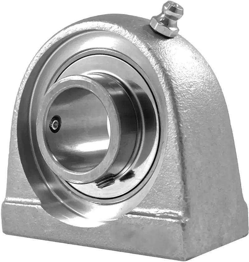 Sucspam206-17 Stainless Steel Pillow Block Bearing – 1.0625-Inch Bore, Tapped Base Mount 1
